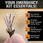 Titan Survival Patented Paracord 550-25ft, 500ft & Color Options - 620LB - Image 3