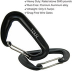 12kN 3.2"x2" Heavy-Duty Carabiner Clips - Image 2