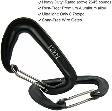 12kN 3.2"x2" Heavy-Duty Carabiner Clips - Image 2