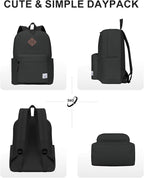 VASCHY Lightweight Backpack for School, Classic Basic Water Resistant Casual - Image 6