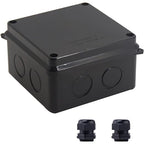 Junction Box, Reserved Holes Electrical Boxes Waterproof IP65 ABS Plastic by LuSumtly