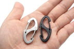 Small Carabiner Clips 1.6 inch Metal Double Sided Spring Gate Snap Hooks - Image 6