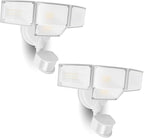 LUTEC 80W 9000LM LED Security Lights Motion Sensor Outdoor Lights, 4 Head LED by LUTEC