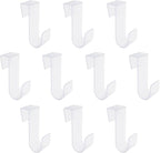 10PCS Over Cabinet Door Hooks Plastic Over The Door Single Hooks Space-Saving by UFURMATE