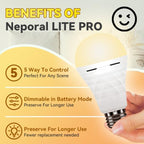Neporal LITE PRO Rechargeable Light Bulbs, 2600mAh Large Battery Backup Light - Image 3