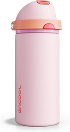 Insulated Water Bottle with Straw by ENCOOL