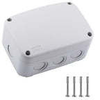 Outdoor White Junction Box, Nineleaf IP66 Waterproof Electrical Project Boxes by NineLeaf