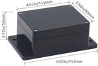 2 Pack Project Box IP65 Waterproof Junction Box ABS Plastic Black Electrical - Image 2