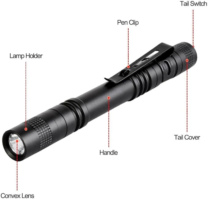 Pen Flashlight, Mini Pocket Flashlight Small Penlight Inspection Flashlight - Image 3