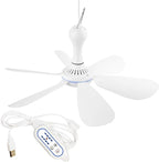 Portable Ceiling Fan USB Powered Canopy Fan by SCOOYEEES