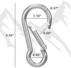 BoxerTool Heavy Duty Spring Snap Hooks 4Inch, 3/8" 20 Pack - Image 5