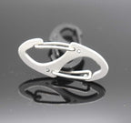 Small Carabiner Clips 1.6 inch Metal Double Sided Spring Gate Snap Hooks - Image 7