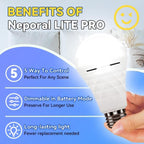 Neporal LITE PRO Rechargeable Light Bulbs, 2600mAh Large Battery Backup Light - Image 3