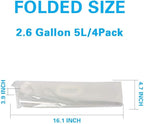 Soddeph Collapsible Water Container Bag, BPA Free Food Grade Clear Plastic - Image 3