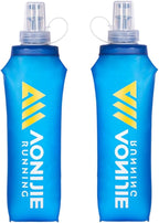 AONIJIE 250ML/350ML/500ML/600ML Portable TPU Soft Water Bottle Folding Soft by AONIJIE