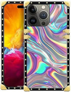 Compatible with iPhone 15 Pro Max Case, Holographic Abstract Iridescent by Unknown