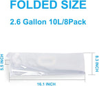 Soddeph Collapsible Water Container Bag, BPA Free Food Grade Clear Plastic - Image 3
