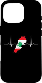 Lebanon Heart Lebanese Heartbeat Vintage Lebanon Map Case by Unknown