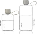 Portable Flat Water Bottle, BPA Free Reusable Tritan Plastic Travel Water - Image 4