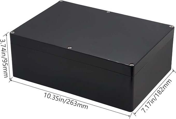 Project Box ABS Black Electrical Boxes IP65 Outdoor Waterproof Box Electronic - Image 3