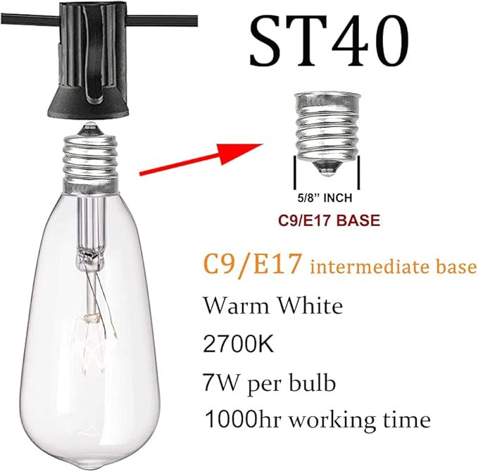 GOOTHY 20Ft Outdoor String Lights - Image 2