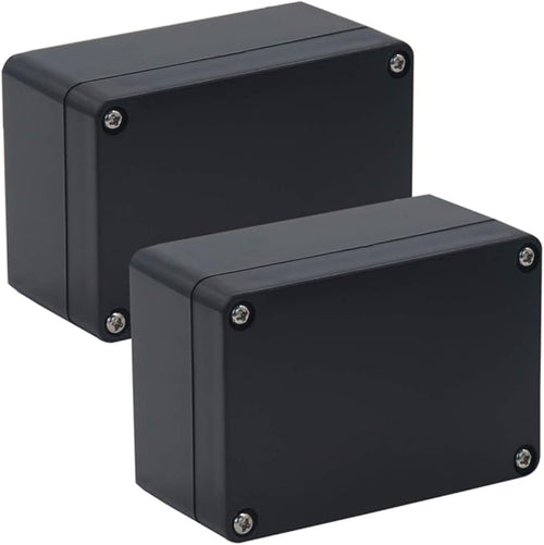 2 Pack Project Box Waterproof Plastic Junction Box ABS IP65 Electronic Project by Raculety