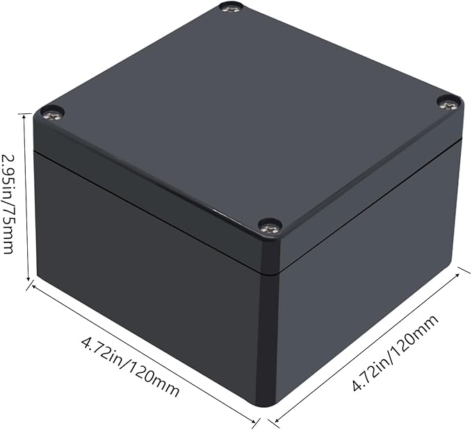 Project Box ABS Black Electrical Boxes IP65 Outdoor Waterproof Box Electronic - Image 2