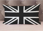 EKOBLA UK Flag Pillow Cases Union Jack Black White United Kingdom National - Image 4
