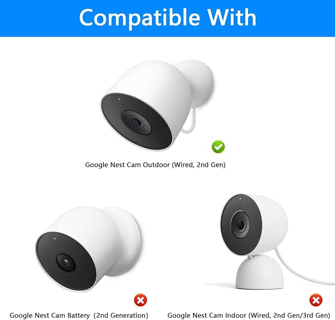 Gutter Mount for Google Nest Cam Outdoor, Security Camera Mounting Bracket No - Image 4