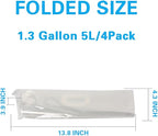 Soddeph Collapsible Water Container Bag, BPA Free Food Grade Clear Plastic - Image 3