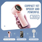 MUXNW Mini Face Fan For Skincare: Portable Small Pocket Handheld Personal - Image 8