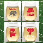 Wine-Oh! Set of 4 Shatterproof Designer 16 oz Plastic Wine Glasses MADE in the - Image 5