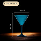 European Style Plastic Crystal Glasses, Unbreakable Martini, Cocktail |Set of - Image 6