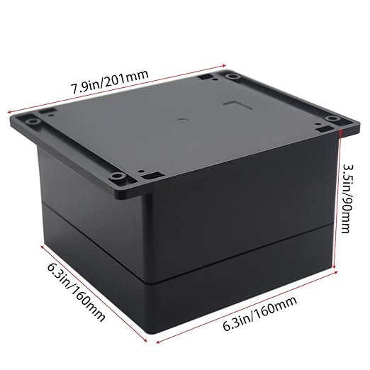 Watertight Junction Box, IP67 Waterproof Project Box Durable ABS Plastic - Image 2