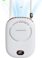 AOCOOLFAN Portable Neck Fan, Mini Small Personal Handheld Fan USB Rechargeable by AOCOOLFAN
