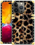 Compatible with iPhone 15 Pro Max Case, Seamless Gold Chain Leopard Luxury by Unknown