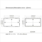 LeMotech Project Box 10 Pieces ABS Plastic Electrical Project Case Small - Image 7