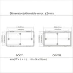 LeMotech Project Box 10 Pieces ABS Plastic Electrical Project Case Small - Image 7