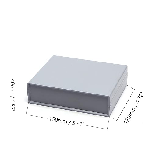 Fielect 5.91" x 4.72" x 1.57" Dustproof Electronic Junction Box Plastic - Image 2