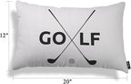 EKOBLA Farmhouse Oblong Rectangle Throw Pillow Covers Golf Symbol Funny Sport - Image 5