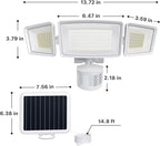 Ensenior 5 Motion Sensor Modes Solar Security Light, 1800LM 270° Wide Angle 3 - Image 2