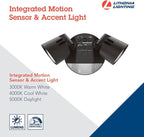 Lithonia Lighting HomeGuard 2-Light LED Outdoor Flood Lights, Motion Sensor - Image 2