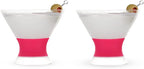 HOST Freeze Insulated Martini Cooling Cups, Plastic Freezer Gel Chiller Double - Image 6