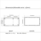 LeMotech Project Box 5 Pieces ABS Plastic Electrical Project Case Small - Image 7