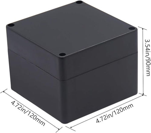 2 Pack Project Box IP65 Waterproof Junction Box ABS Plastic Black Electrical - Image 2