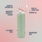 Ello Pop & Fill 22oz Stainless Steel Water Bottle - Image 3