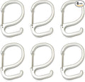 6 Pack S-Shaped Hooks with Clip Anti Drop S Hooks with Safety Buckle to Prevent by TAKELABLAZE