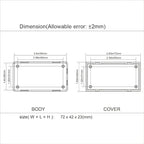 LeMotech Project Box 10 Pieces ABS Plastic Electrical Project Case Small - Image 7