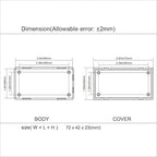 LeMotech Project Box 5 Pieces ABS Plastic Electrical Project Case Small - Image 7