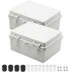 Zulkit 2pcs Junction Box ABS Plastic Dustproof Waterproof IP65 Electrical Boxes by Zulkit